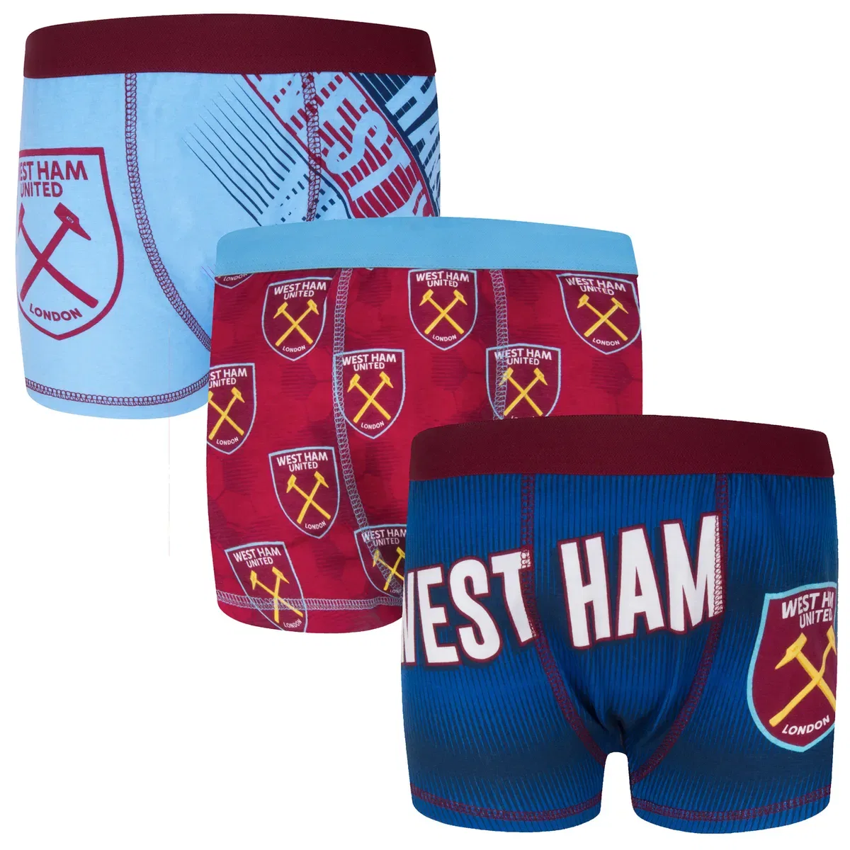 Детские боксеры из 3 предметов West Ham United Fc, Navy