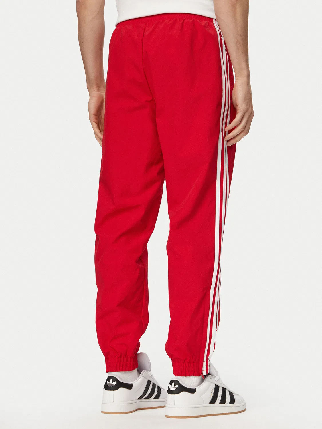 Мужские спортивные штаны стандартного кроя Firebird Woven Adidas, красный — фото 3
