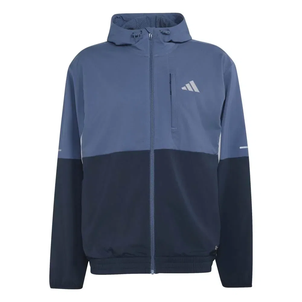 Мужская ветровка с капюшоном Adidas Woven Classic, Blue — фото 3