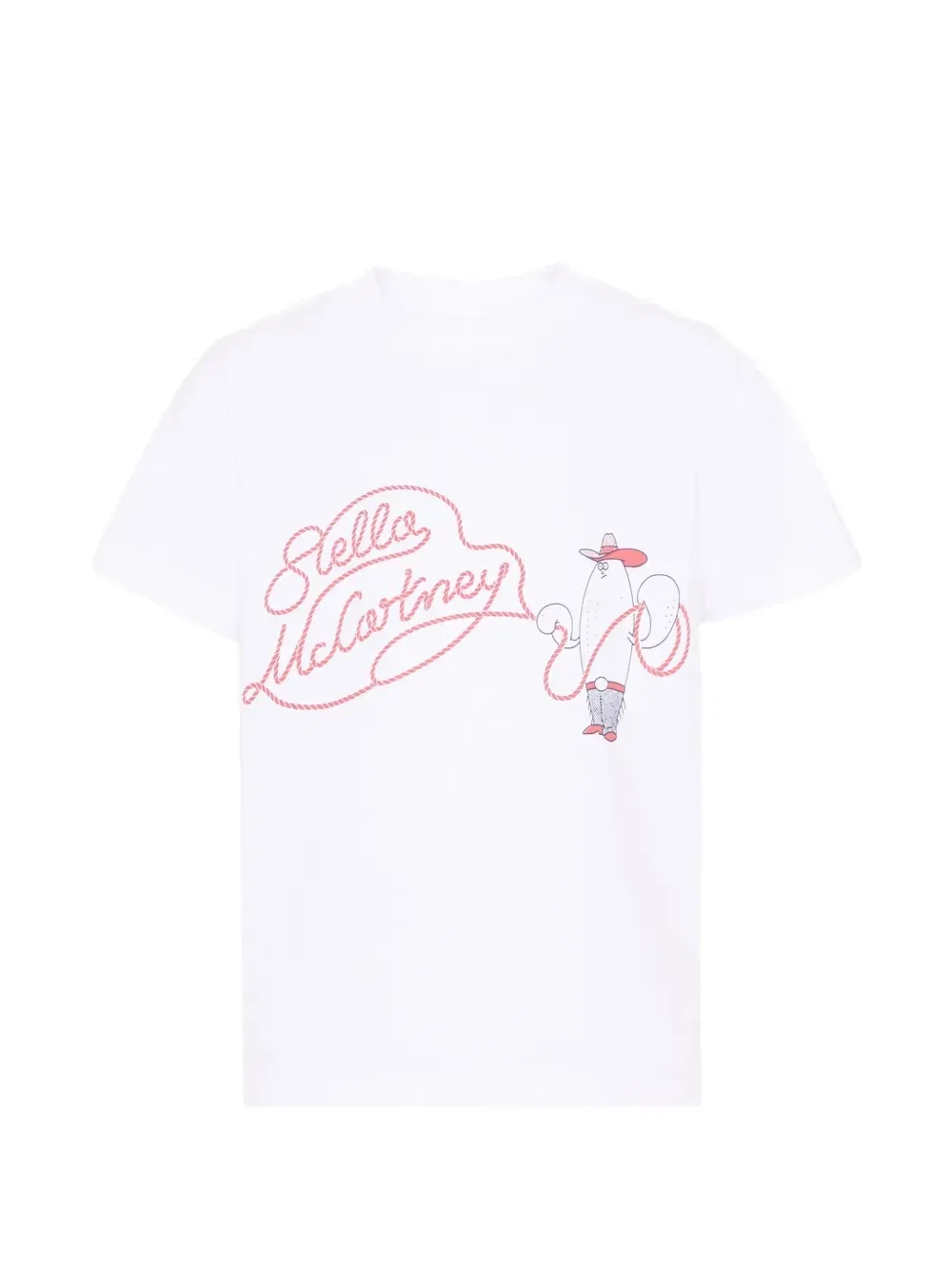 Футболка с короткими рукавами с логотипом Stella Mccartney Kids, белый