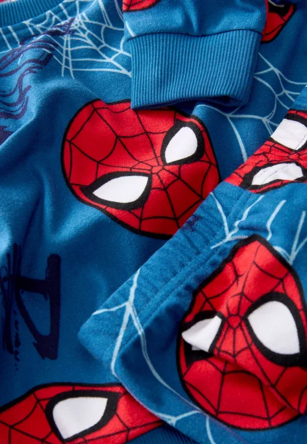 Пижамный набор Regular Fit с принтом Marvel, Next, темно-синий Spiderman — фото 3