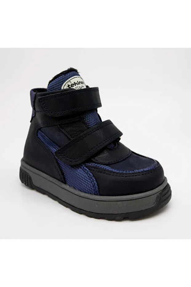 Детские ботинки для девочек на коротком каблуке Trok Tekiner, Black