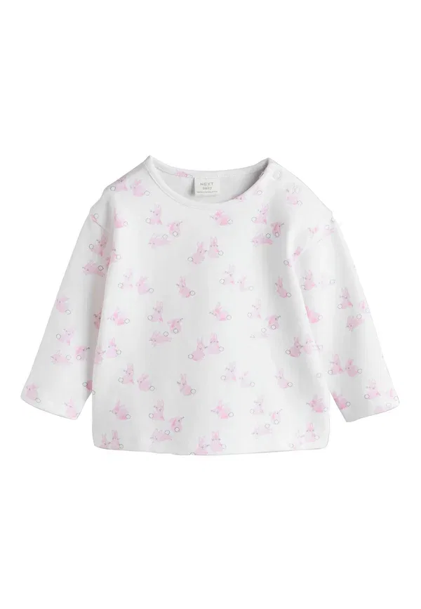 Комплект брюк и леггинсов с принтом Regular fit Next, pink bunny, розовый — фото 2