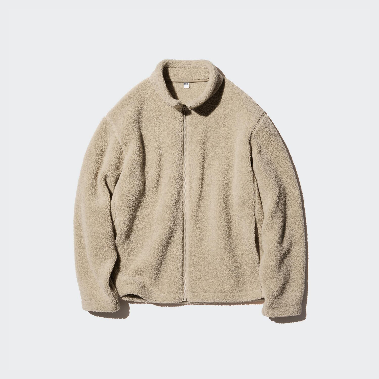 

Флисовая куртка на молнии с ворсистой подкладкой Uniqlo, 31 бежевый