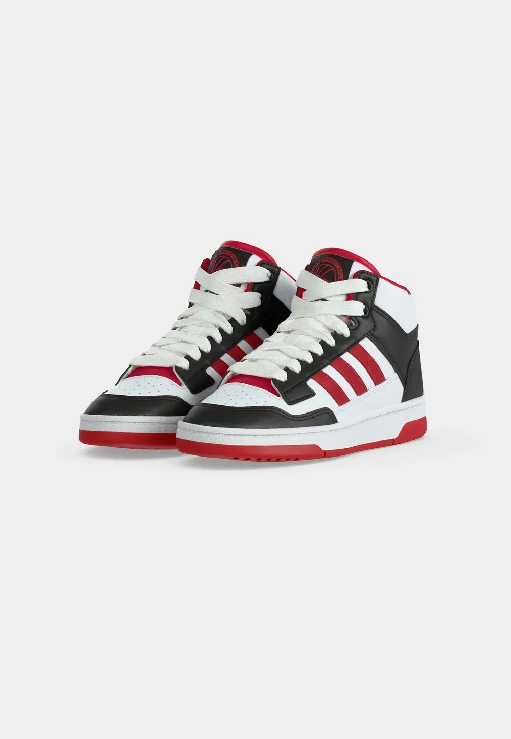 Кроссовки Rapid Court Mid унисекс для тренировок Adidas Performance, Core Black/Team Power Red 2/Footwear White — фото 3