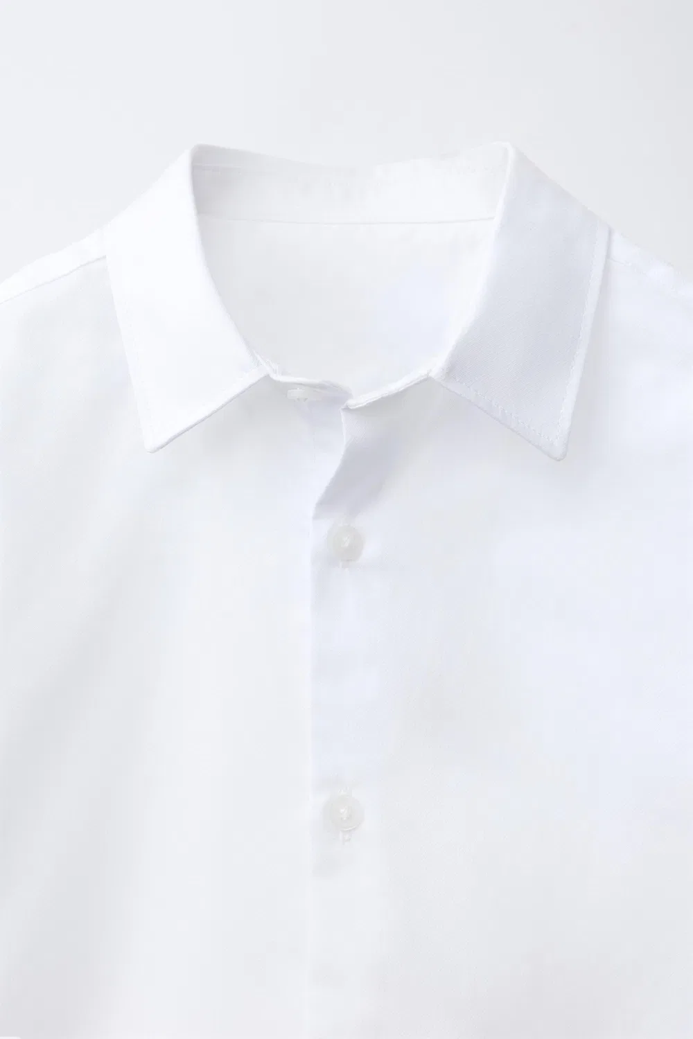 Простая рубашка для костюма ZARA, White — фото 3