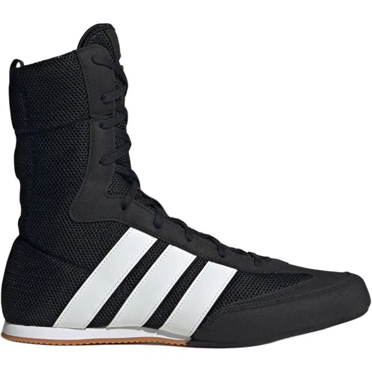 Детские кроссовки для тренировок высокие Adidas Box Hog, Black/White — фото 3