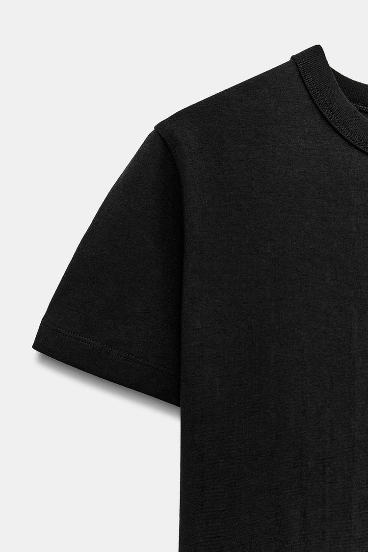 Футболка Zara Interlock Short Sleeve, черный — фото 3