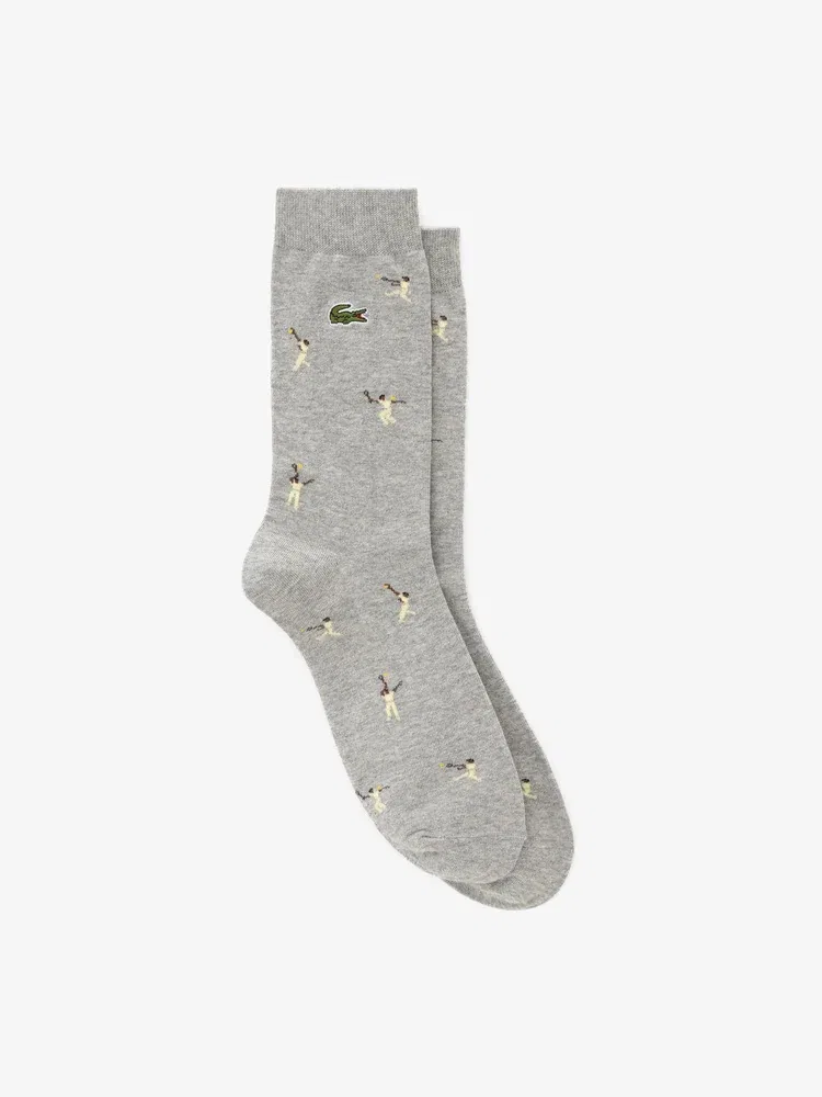 Носки теннисные, средней длины LACOSTE, Gray
