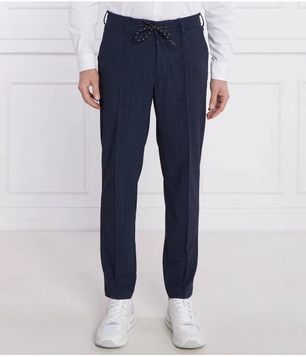 Мужские классические брюки Regular Fit BOSS, Blu Marino