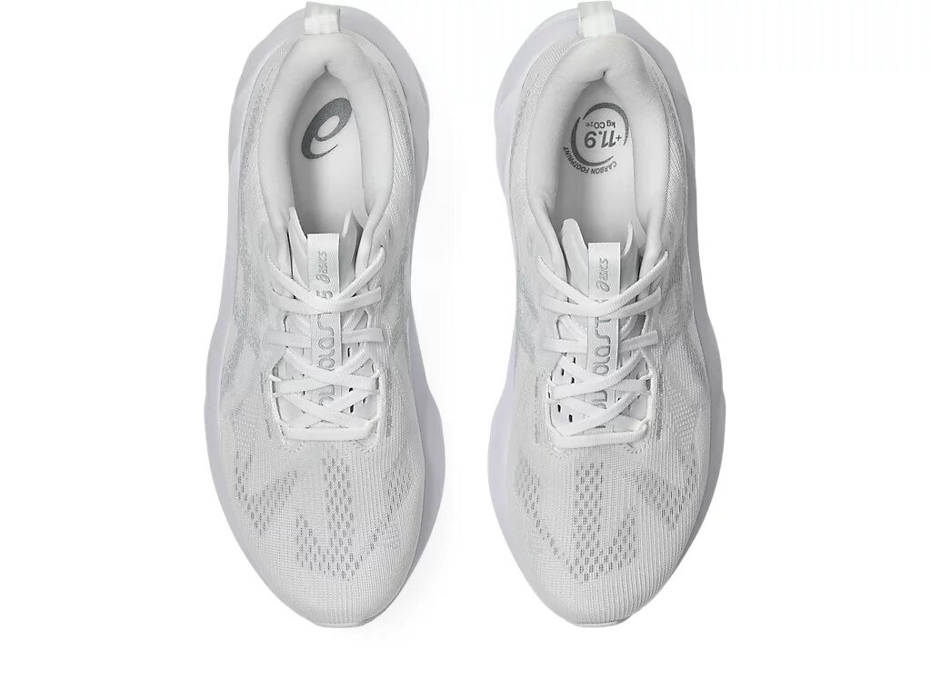 Беговые мужские кроссовки Asics Novablast 5, White/Piedmont Grey, белый — фото 4