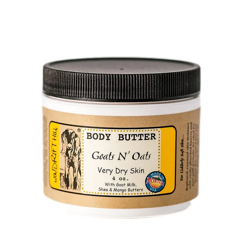 Боди баттер для сухой кожи Goats N' Oats Almond, Windrift Hill, 118 мл