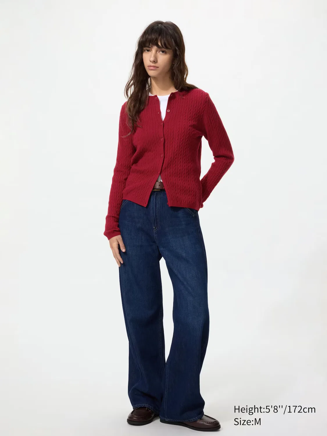 Кардиган Uniqlo, базовый свитер, темно-зеленый — фото 2