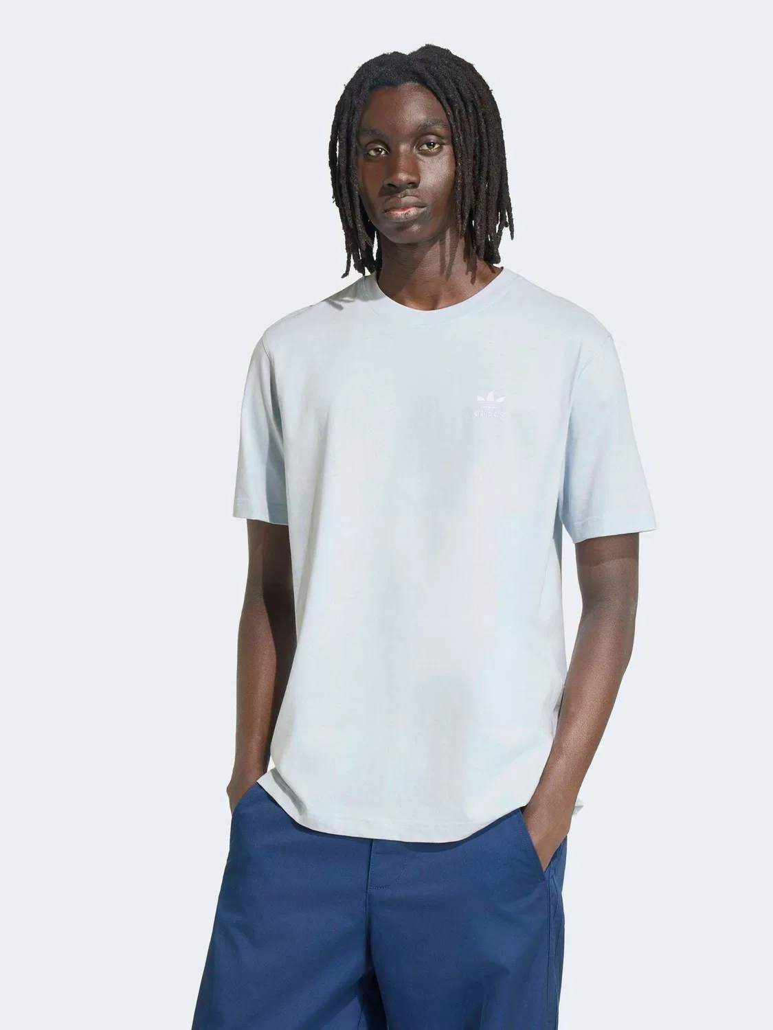 Футболка с логотипом Trefoil adidas originals, синий