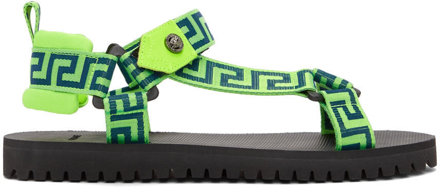 

Зеленые сандалии La Greca Versace