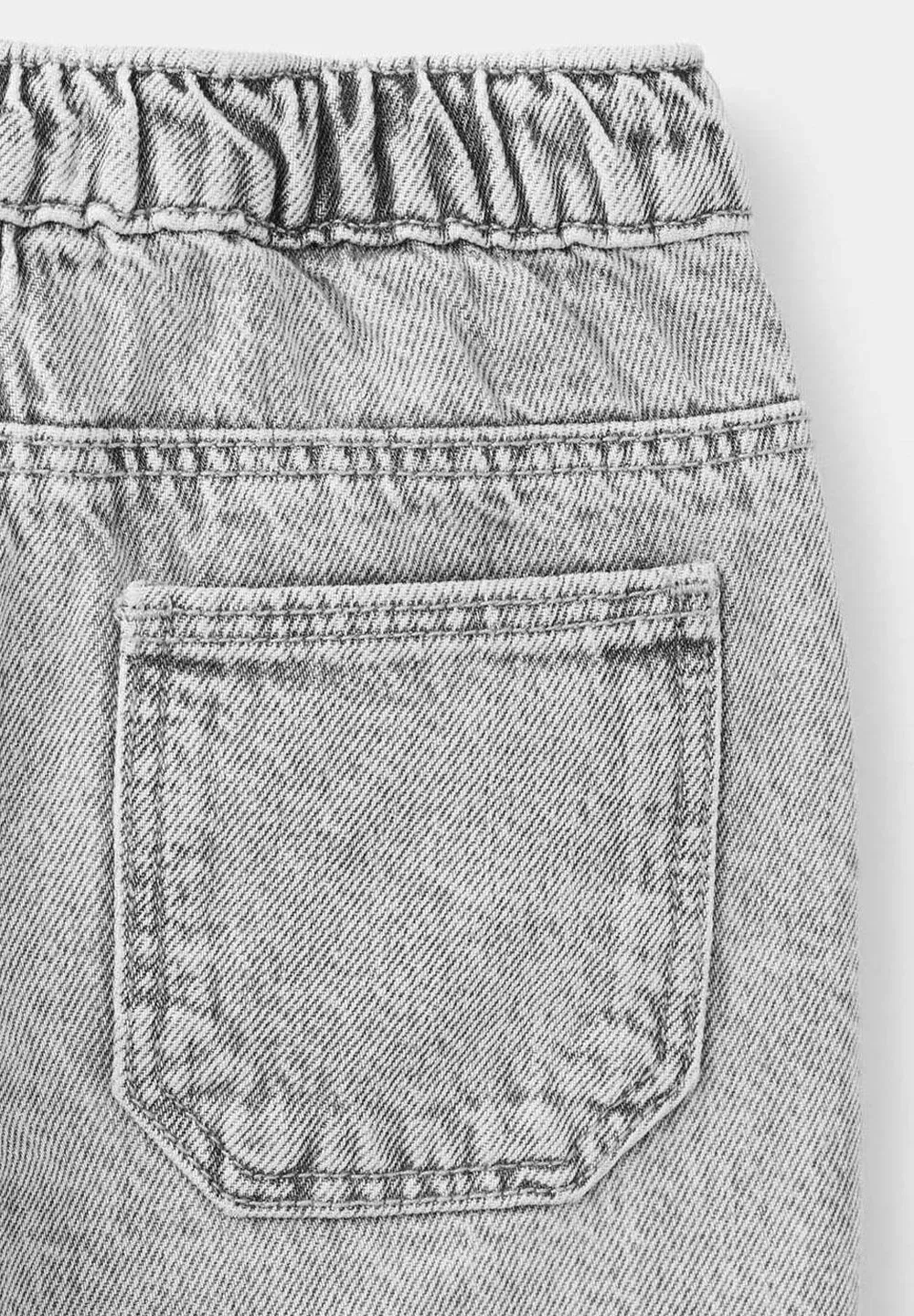 Детские джинсы прямого кроя Mango Kids, Grey Denim — фото 3