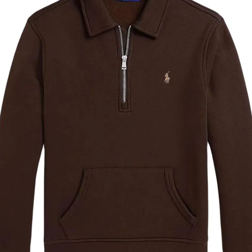 Детский свитшот с воротником Polo Ralph Lauren, Brown — фото 3