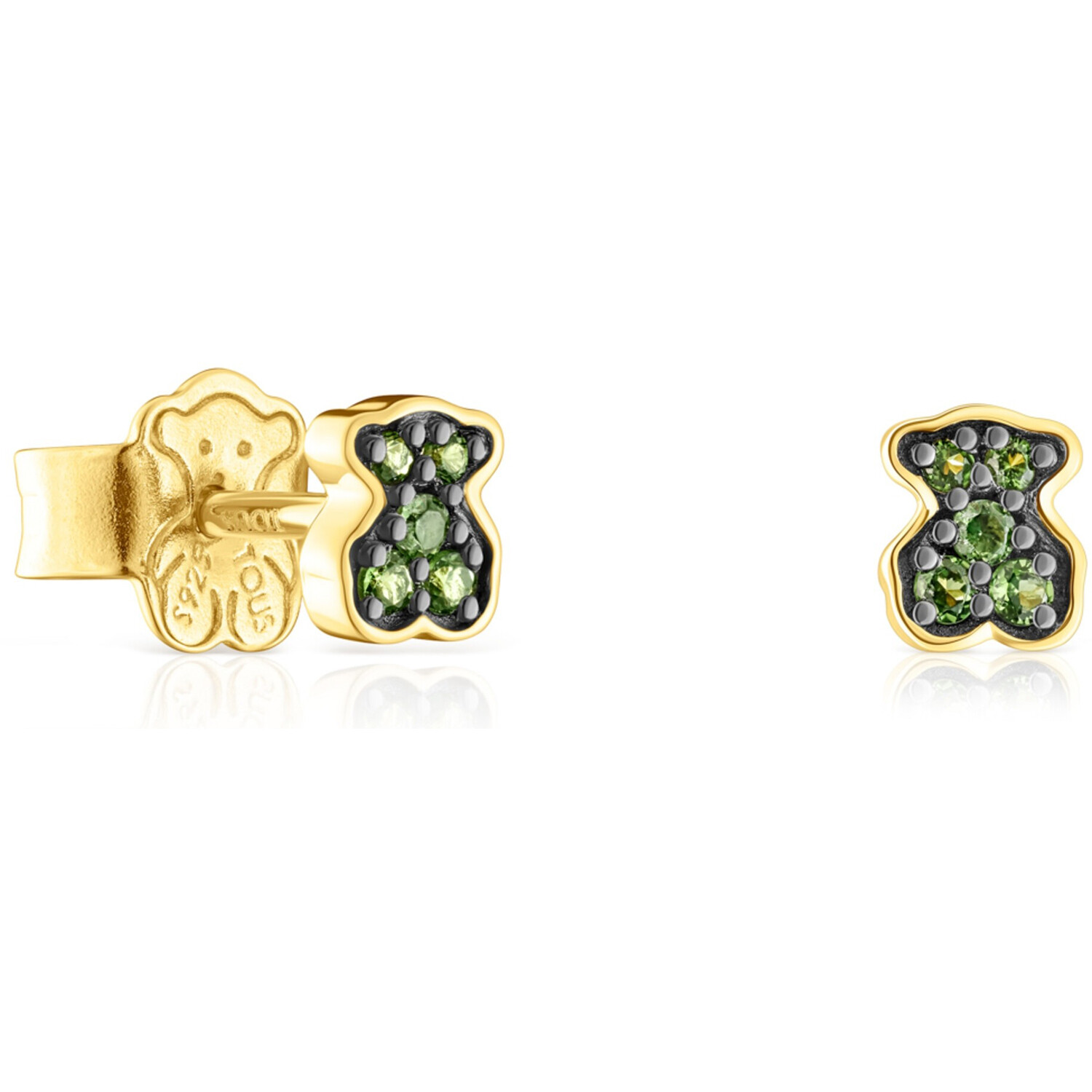 

Серьги Tous New Motif Bear, позолоченное серебро/диопсид