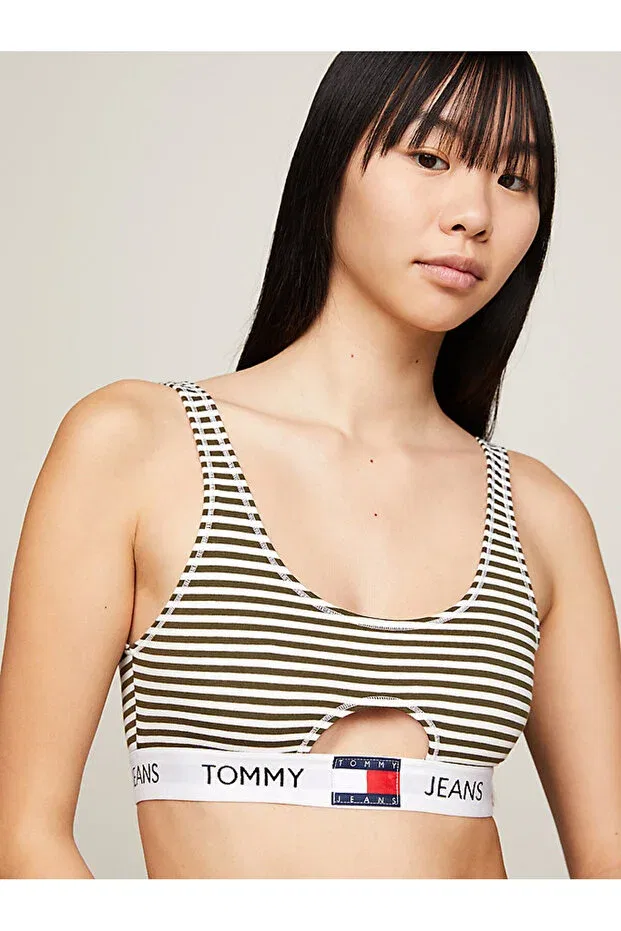 Женские бралетт с принтом Keyhole bralette print Tommy Hilfiger, Orange — фото 3