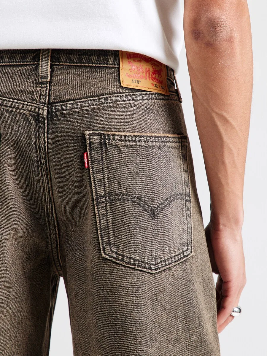 Джинсы LEVI'S Baggy Jeans '578 BAGGY' коричневого цвета — фото 2