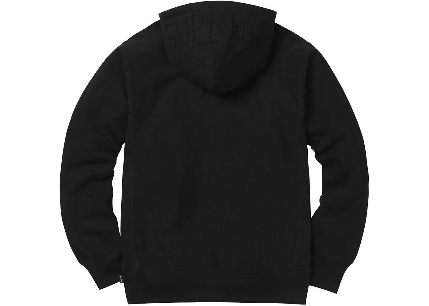 Мужская худи с принтом Supreme Embossed Logo, Black — фото 2