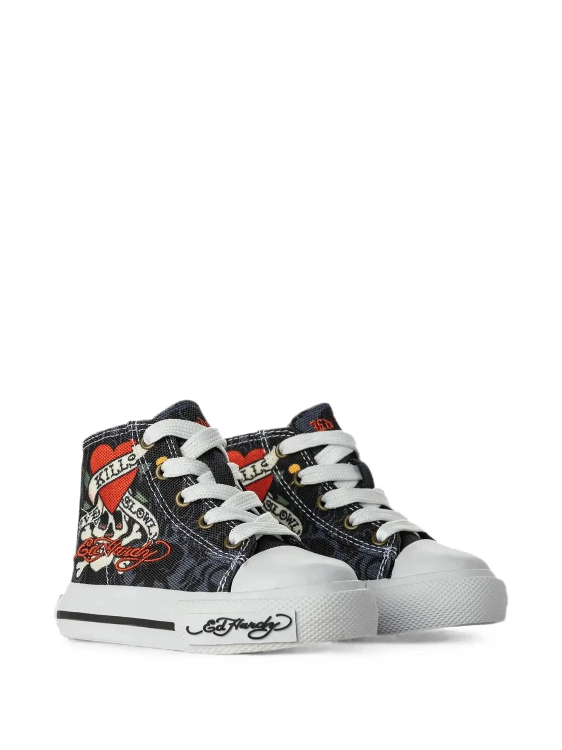 Высокие кроссовки Love Kills Slowly Ed Hardy, черный