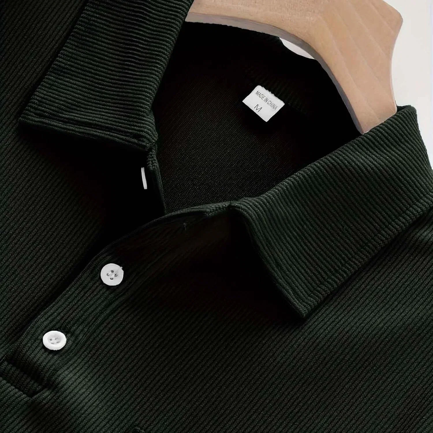 Мужская футболка с круглым вырезом из плотного хлопка, Army Green — фото 2