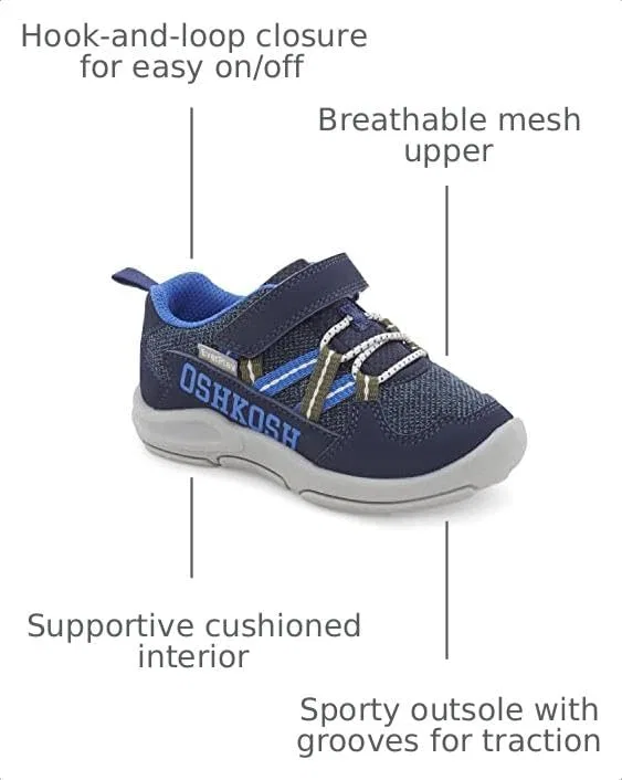 Детские кроссовки для мальчиков Loopy OSHKOSH B'GOSH, Blue — фото 3