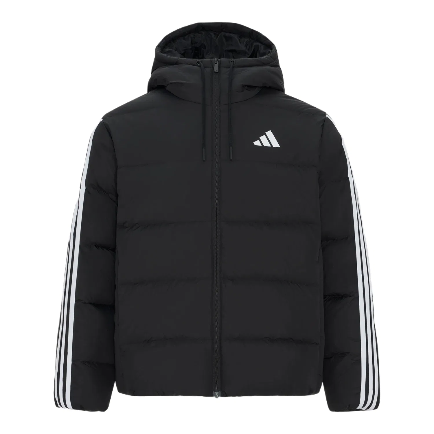 Мужская куртка пуховик с капюшоном Adidas, Black