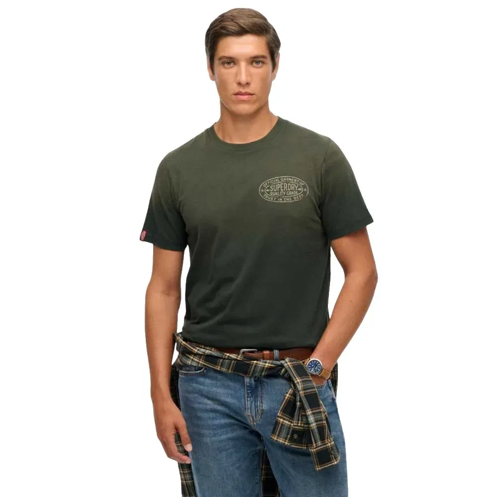 Футболка с коротким рукавом Superdry Lo-Fi Outdoors Relaxed Fit, зеленый