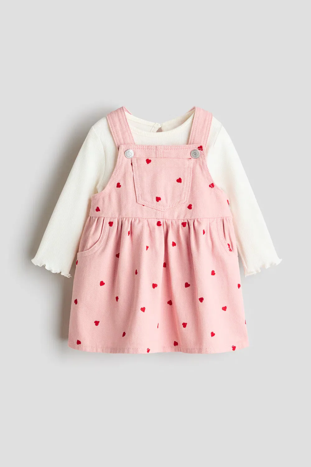 Комплект из двух предметов: сарафан и рубашка H&M, Hellrosa/Herzen