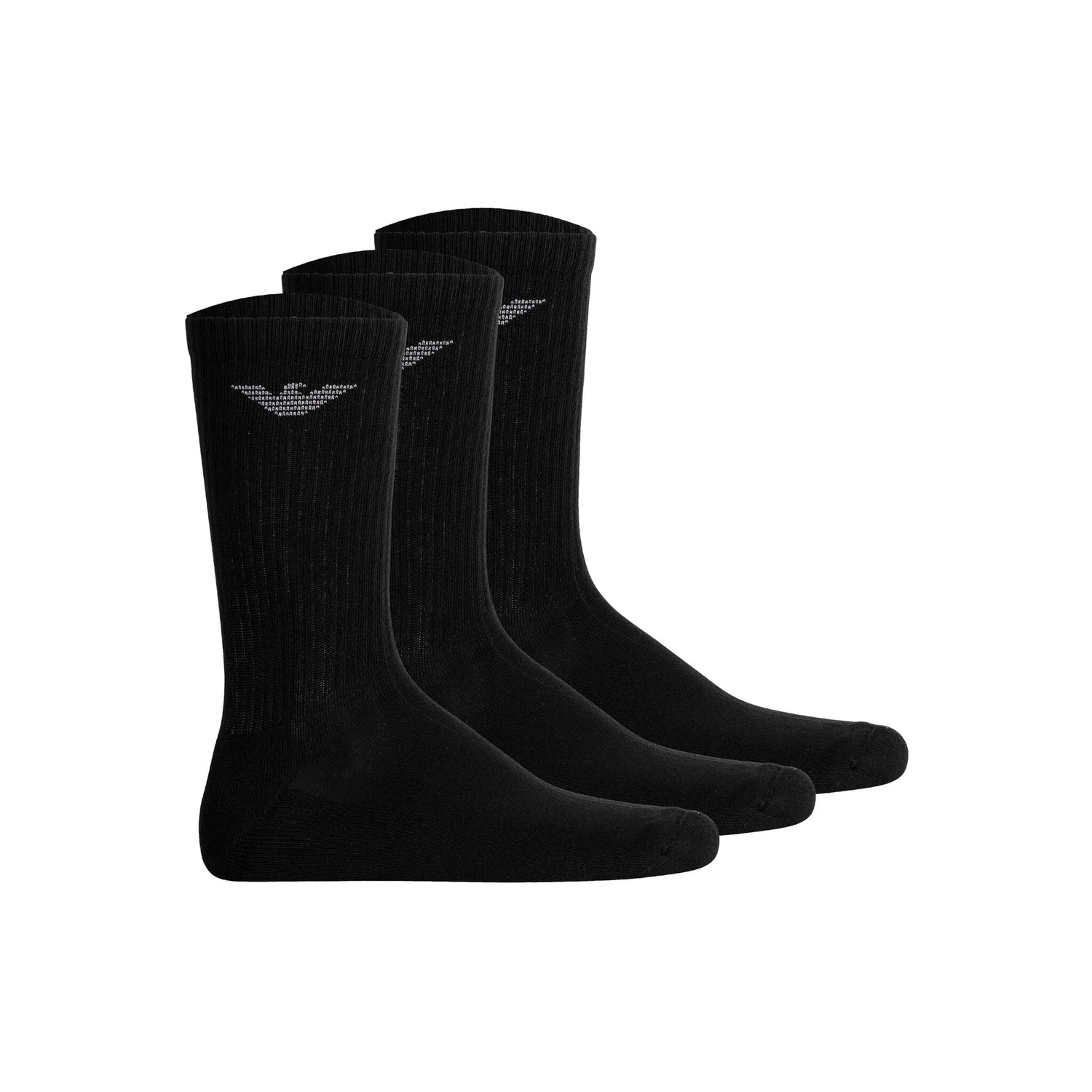Мужские короткие носки с логотипом Emporio Armani, Black