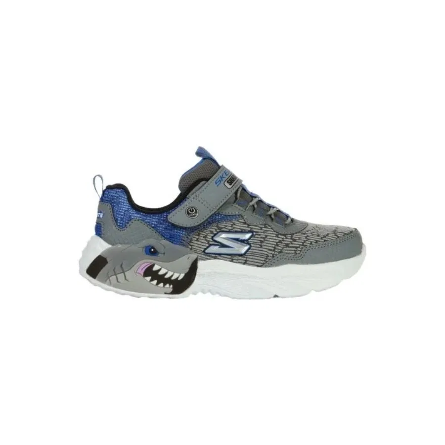 Кроссовки с подсветкой Creature-Lights Skechers, Серый/Темно-синий