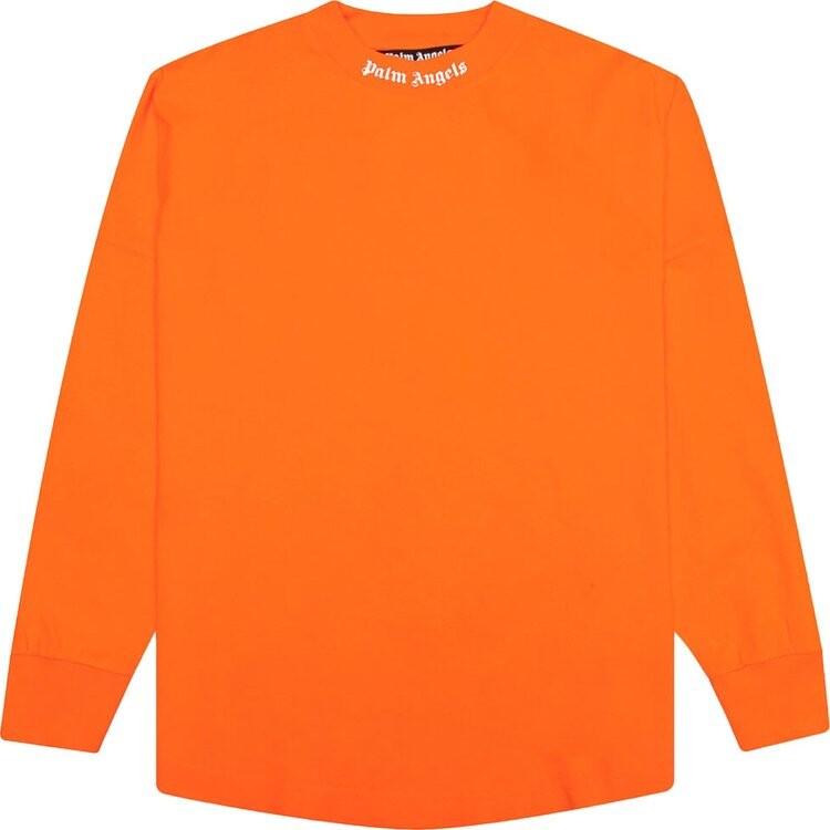 

Лонгслив Palm Angels Classic Logo Over Long-Sleeve Tee 'Orange/White', оранжевый