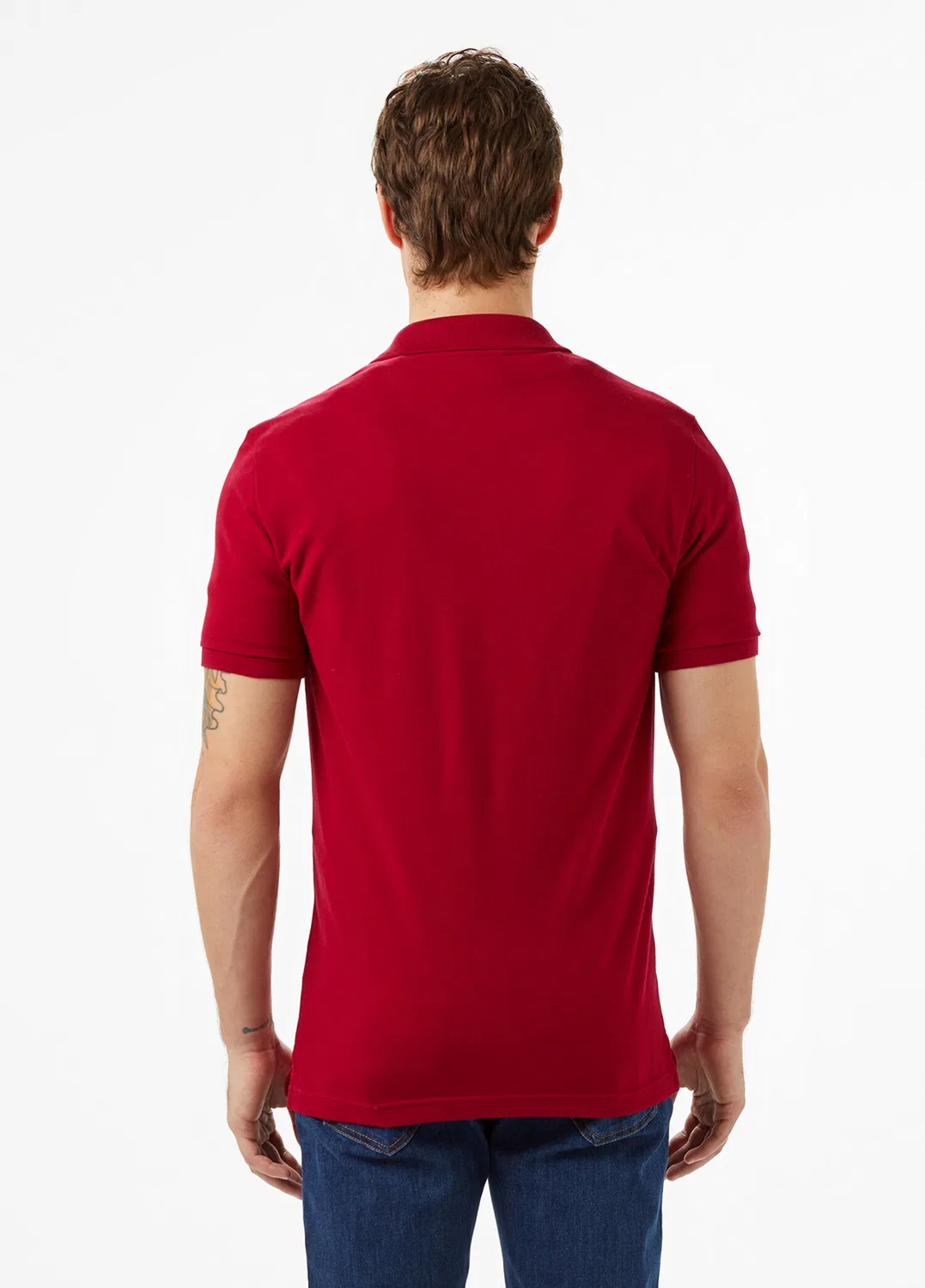 Поло Lacoste L.12.12 Slim Fit, BORDO-476 — фото 3