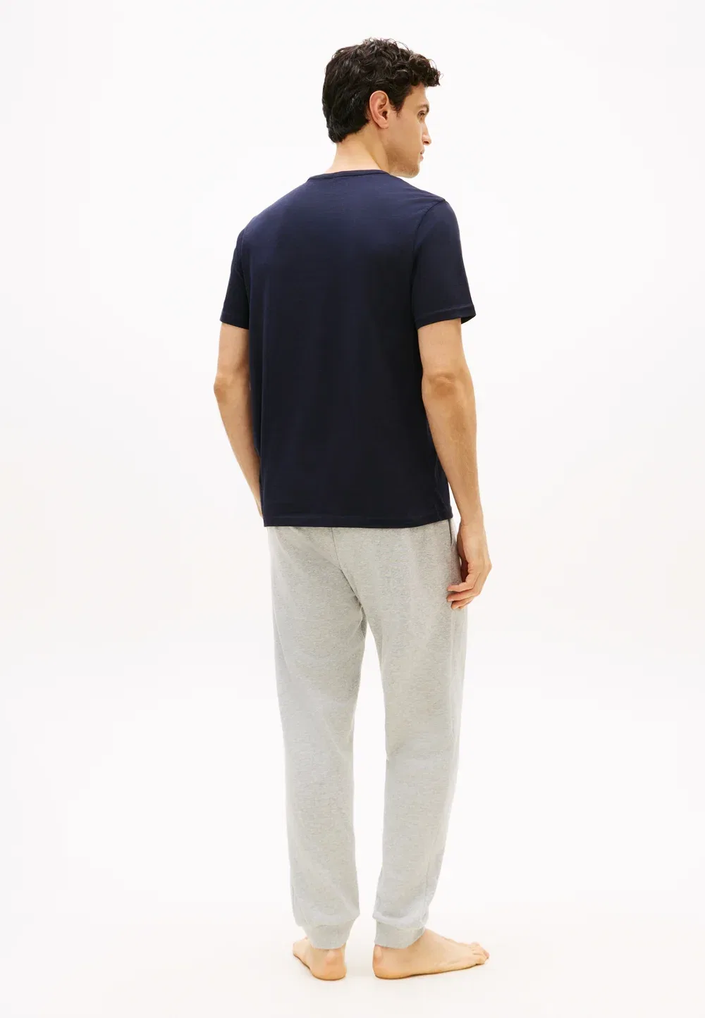 Футболка Ss - фирменный комплект из 3 штук - майка Tommy Hilfiger, Navy Blue/Utility Sage/White — фото 3