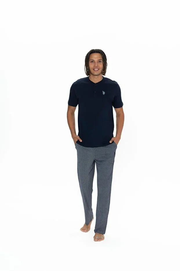 Мужской пижамный комплект с коротким рукавом U.S. Polo Assn., Navy Blue