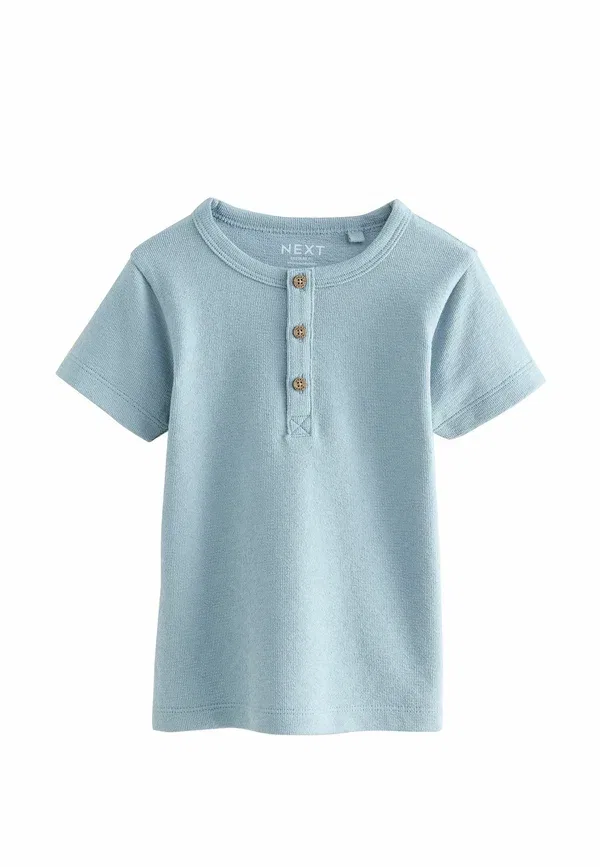 Футболка с длинным рукавом поло, хенли, Regular fit, 3 Pack, Next, Navy Blue, Stone, темно-синий — фото 3