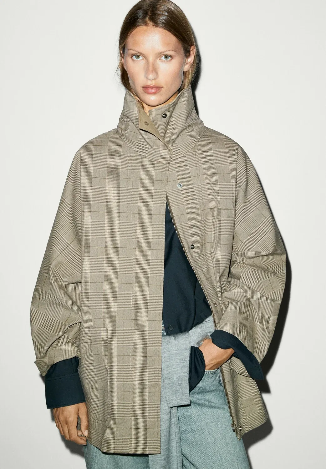 Короткая шерсть Massimo Dutti, Khaki