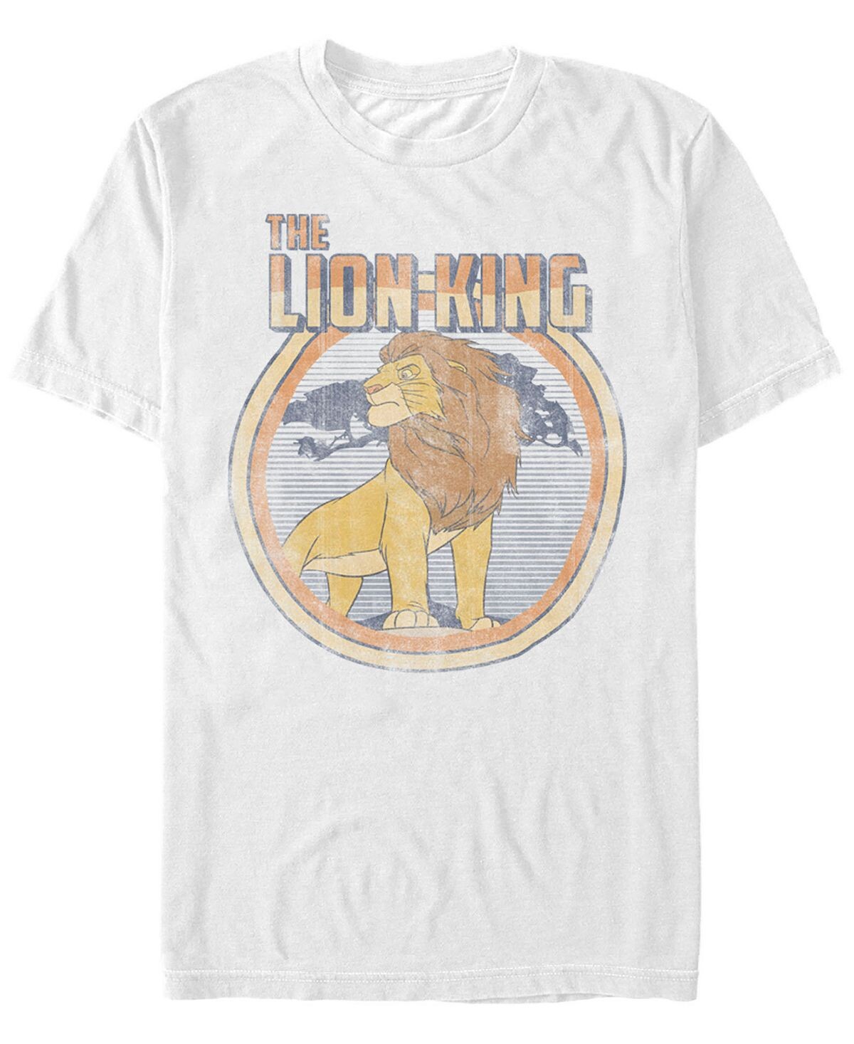 

Мужская футболка с коротким рукавом disney king lion king simba Fifth Sun, белый