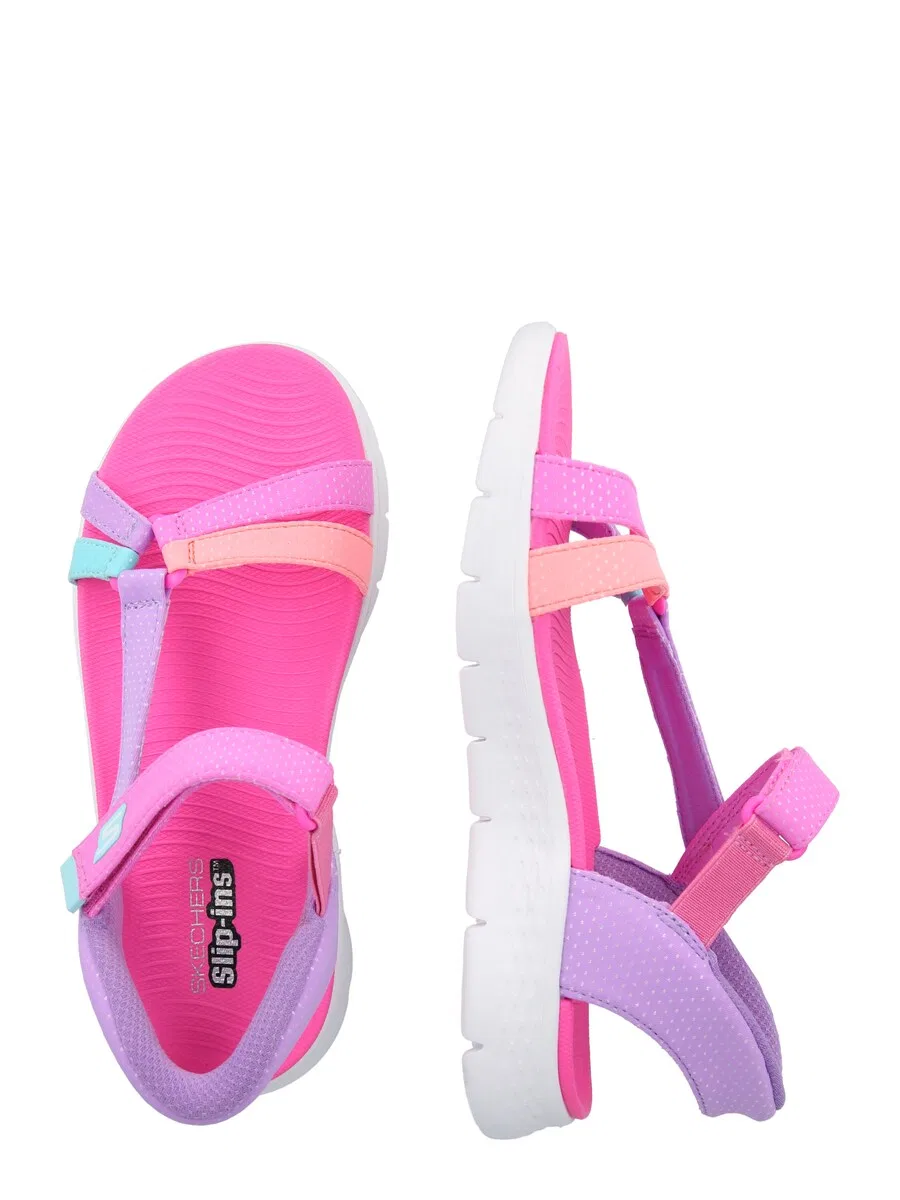 Сандалии SKECHERS 'Go Walk Flex' сиреневого цвета — фото 2