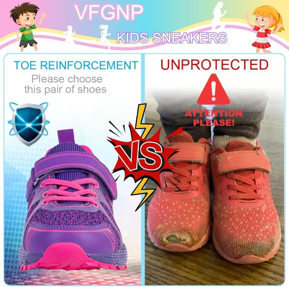 Детские кроссовки для мальчиков и девочек с дышащим верхом VFGNP, Purple — фото 2