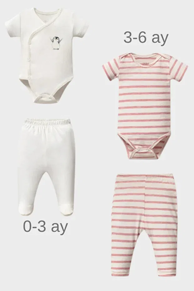 Детский комплект одежды для новорожденных хлопковый Golden Moments Gift Set Naka Concept, Pink — фото 3