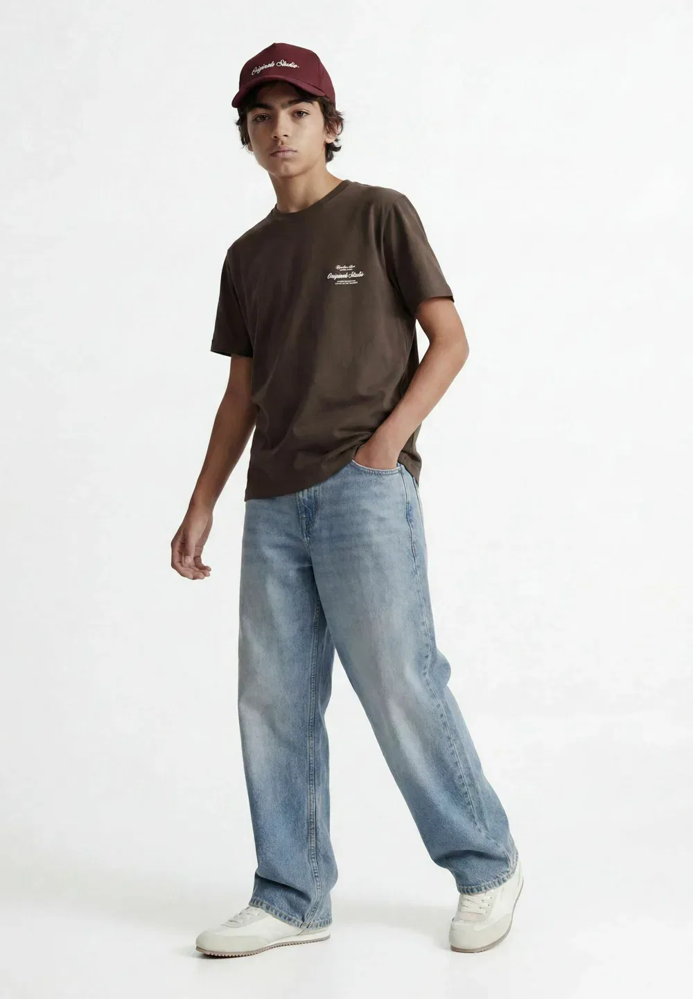 Jornorrebro typo tee ss crew neck sn jnr - print t-shirt Jack & Jones Junior, Java — фото 4