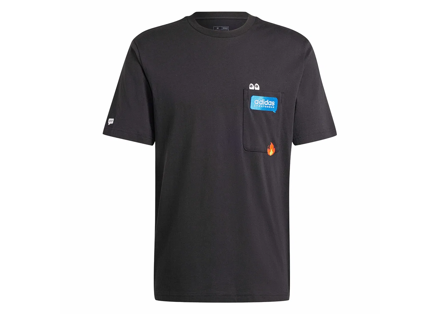 Мужская футболка с принтом Remoji Pocket Graphic Tee Adidas, черный