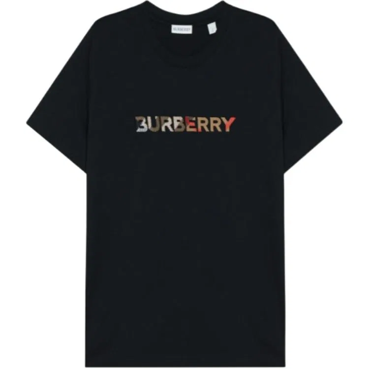 Мужская футболка с круглым вырезом Burberry, черный