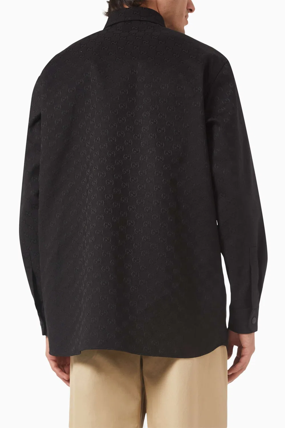 Рубашка с принтом GG Monogram Gucci — фото 3