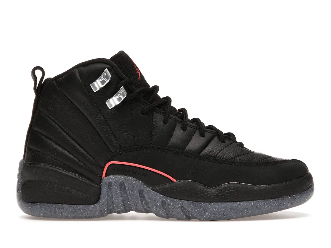 Детские кроссовки Lifestyle Jordan 12 Retro, Black/Black-Bright Crimson-White