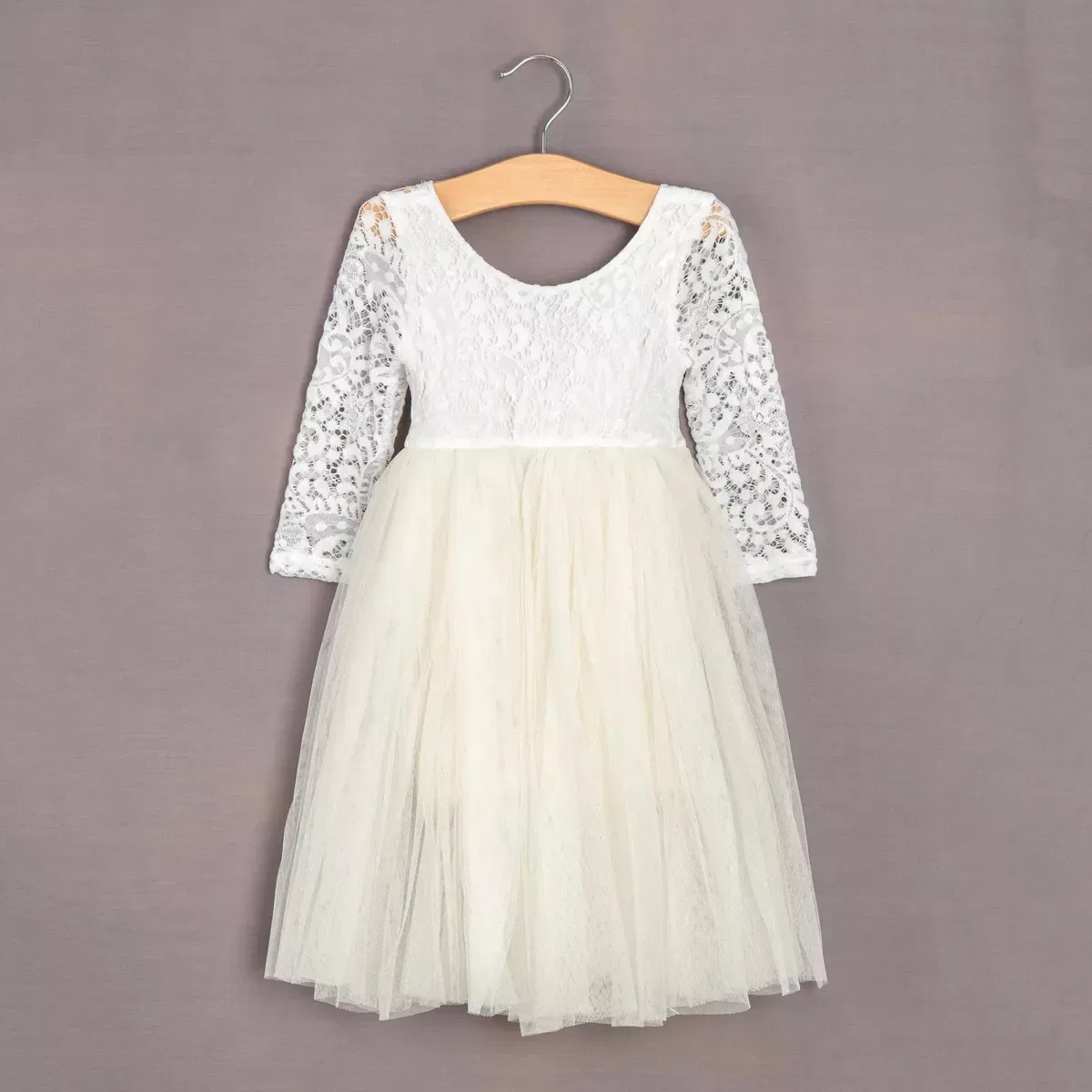 Детское платье-трапеция с принтом Bohemian Classic Tea Dress Uk Flower Girl Boutique, Ivory