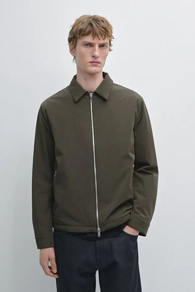 Мужская куртка с длинным рукавом Massimo Dutti, Khaki — фото 2
